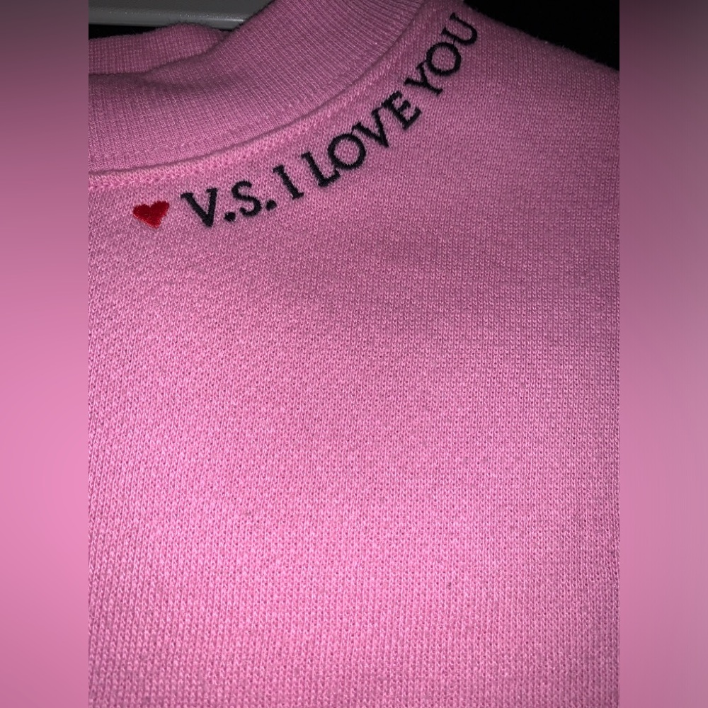 Victoria's Secret Pink Fleece Sweatshirt and pant set New sz small - Picture 5 of 16